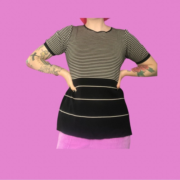 Silky Stripe Top - Picture 2 of 9